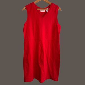 Vintage 1990s Expressions Sleeveless Shirt Dress